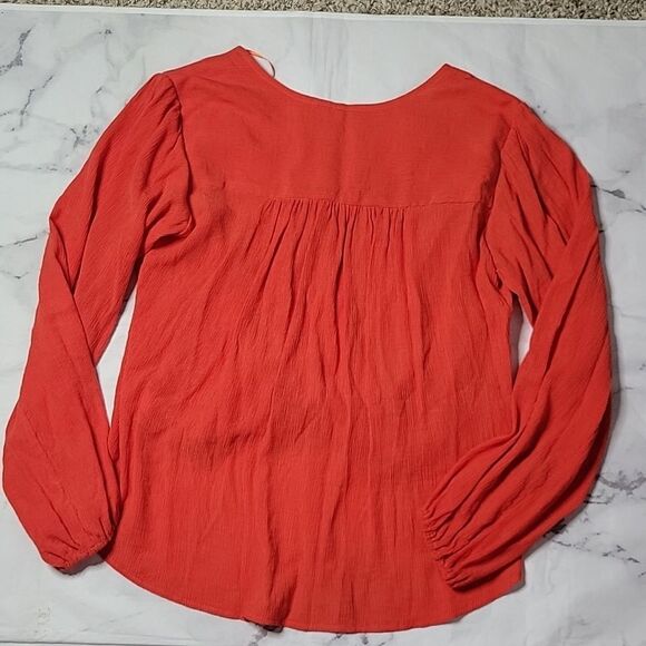 Free People Check On It Flame Red Top - Picture 5 of 5